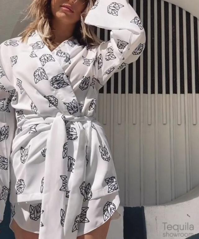 Костюм кошка белый