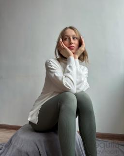 Лосины в рубчик