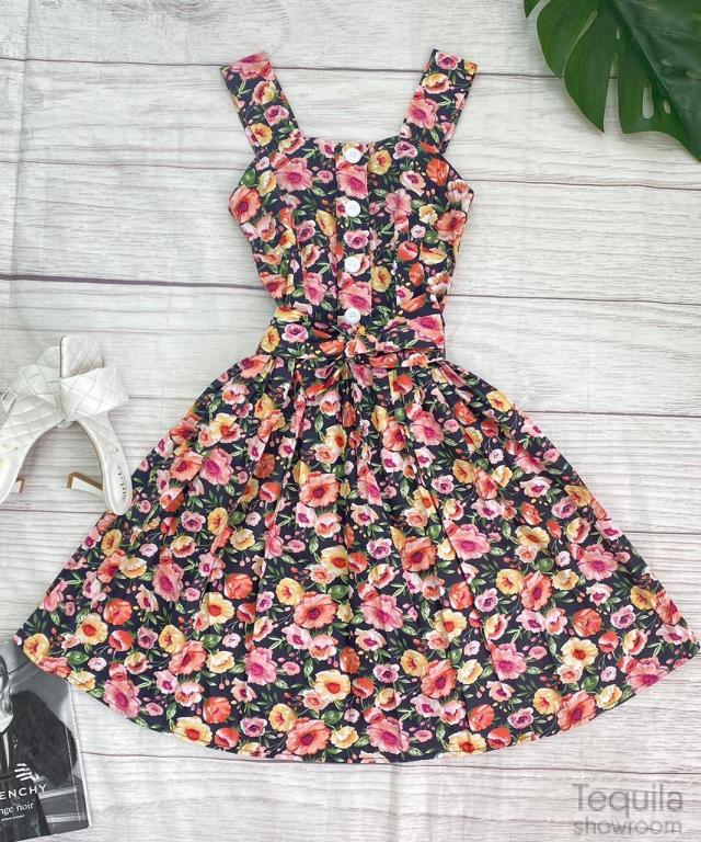 Платье цветочное