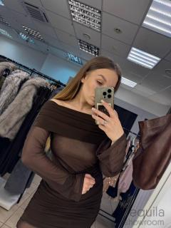 Платье шоколадное