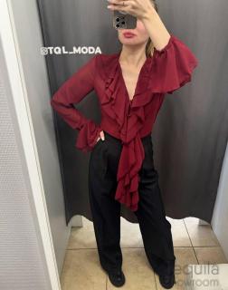 Блузка бордо