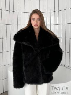 Шуба черная