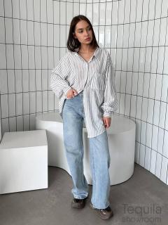 Джинсы голубые